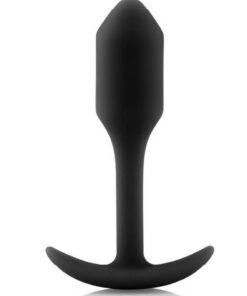 B-Vibe Snug Plug 1 Silicone Weighted Butt Plug - Black