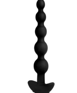 B-Vibe Cinco Rechargeable Silicone Anal Beads - Black
