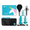 B-Vibe Anal Education Set Rechargeable Silicone Anal Play - Blue
