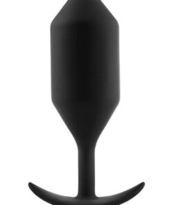 B-Vibe Snug Plug 5 Silicone Weighted Anal Plug - Black