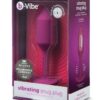 B-Vibe Vibrating Snug Plug 2 Rechargeable Silicone Anal Plug - Rose
