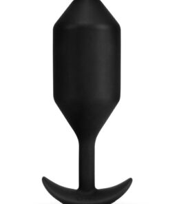 B-Vibe Vibrating Snug Plug Rechargeable Silicone Anal Plug - XXLarge - Black