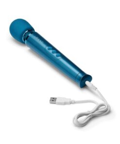 Le Wand Petite Rechargeable Silicone Vibrating Massager - Blue