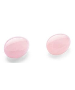Le Wand Crystal Yoni Eggs Silicone Kegal Balls - Rose Quartz