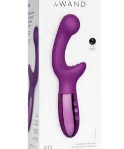 Le Wand XO Rechargeable Silicone Dual Stimulating Vibrator - Cherry