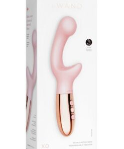 Le Wand XO Rechargeable Silicone Dual Stimulating Vibrator - Rose Gold
