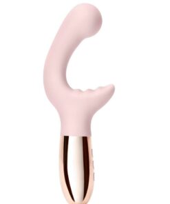 Le Wand XO Rechargeable Silicone Dual Stimulating Vibrator - Rose Gold