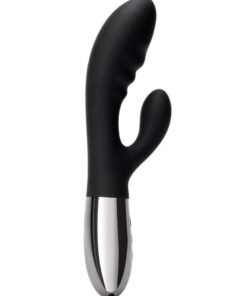 Le Wand Blend Rechargeable Silicone Rabbit Vibrator - Black