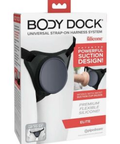 Body Dock Elite Strap-On - Black/Blue