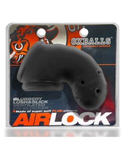 Airlock Air-Lite Vented Silicone Chastity - Black Ice
