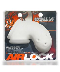 Airlock Air-Lite Vented Silicone Chastity - White Ice