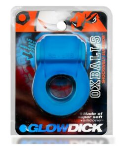 Glowdick Silicone Cockring with LED - Blue Ice