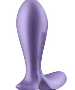 Satisfyer Intensity Plug Rechargeable Silicone Connect App Anal Plug - Purple