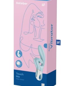 Satisfyer Touch Me Rechargeable Silicone Rabbit Vibrator - Blue