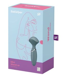 Satisfyer Mini Wand-er Rechargeable Silicone Massager - Grey