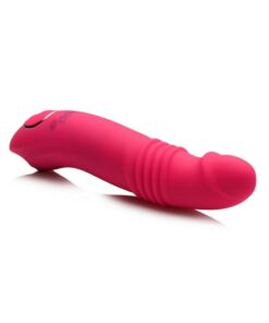 Gossip Blasters 10X Rechargeable Silicone Thrusting Vibrator - Magenta