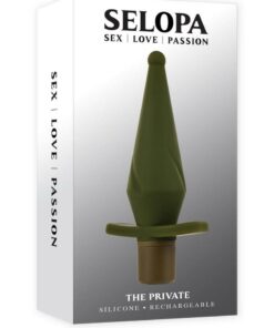 Selopa The Private Rechargeable Silicone Anal Plug - Green