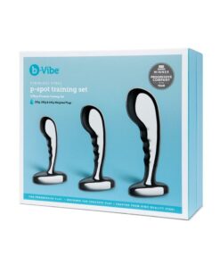 B-Vibe Stainless Steel P-Spot Training Set - Silver