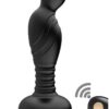 Ass-Sation Remote Vibrating Rechargeable Silicone P-Spot Plug - Black