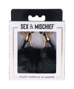 Sex and Mischief Nipple Clamps - Black/Rose Gold