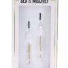 Sex and Mischief Pearl Nipple Ties - White/Gold