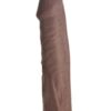 JOCK Extra Long Penis Extension Sleeve 1.5in - Chocolate