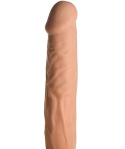 JOCK Extra Long Penis Extension Sleeve 1.5in - Caramel