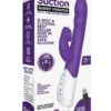 Rabbit Essentials Silicone Rechargeable Clitoral Suction Rabbit - Purple