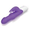 Rabbit Essentials Silicone Rechargeable Beads Rabbit Vibrator - Purple
