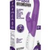 Rabbit Essentials Silicone Rechargeable G-Spot Rabbit Vibrator - Purple