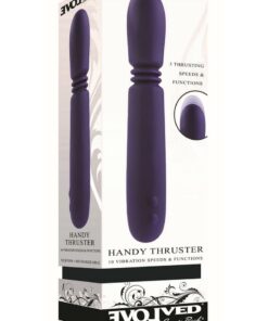 Handy Thruster Rechargeable Silicone Vibrator - Purple