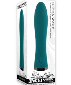 Ultra Wave Rechargeable Silicone Vibrator - Teal