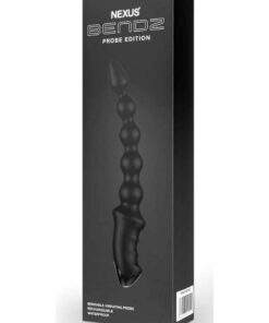 Nexus Bendz Prostate Edition Remote Control Bendable Rechargeable Silicone Prostate Massager - Black