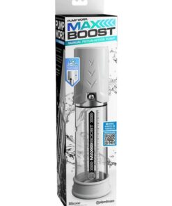 Pump Worx Max Boost Penis Pump - White/Clear