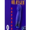 Oh My Gem Mystery Rechargeable Silicone G-Spot Vibrator - Sapphire