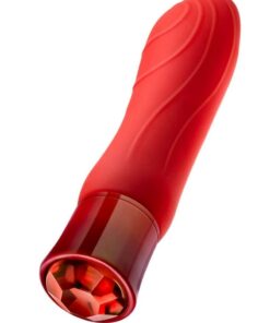 Oh My Gem Desire Rechargeable Silicone G-Spot Vibrator - Ruby