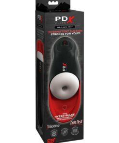 PDX Elite Fap-O-Matic Pro Rechargeable Masturbator - White/Black