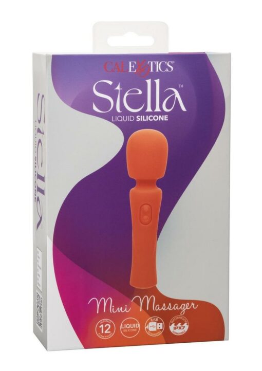 Stella Liquid Silicone Rechargeable Mini Massager - Orange