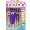 Neon Vibes The Kissing Vibe Rechargeable Silicone Clitoral Stimulator - Purple