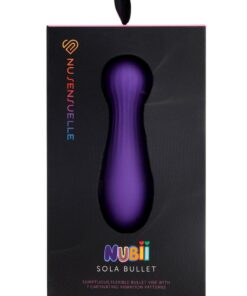 Nu Sensuelle Sola Nubii Flexible Rechargeable Silicone Bullet - Purple