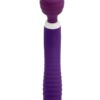 Nu Sensuelle Lolly Nubii Flexible Rechargeable Silicone Wand - Purple/White