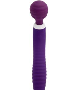 Nu Sensuelle Lolly Nubii Flexible Rechargeable Silicone Wand - Purple/White