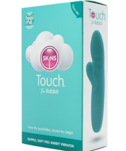 Skins Touch The Rabbit Rechargeable Silicone Vibrator - Teal
