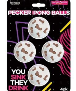 Pecker Beer Pong Balls (4 per Pack)