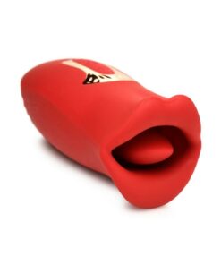 Lickgasm Kiss and Tell Mini Kissing Vibrating Rechargeable Silicone Clitoral Stimulator - Red