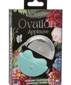 Ovation Applause Rechargeable Silicone Clitoral Stimulator - Blue