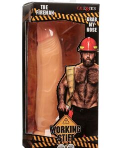Working Stiff The Fireman Realistic Posable Dildo with Suction Cup - Vanilla
