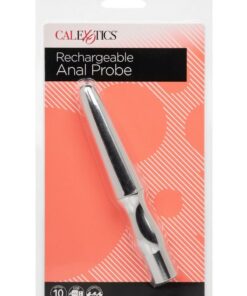 Anal Toys Rechargeable Silicone Anal Probe - Silver