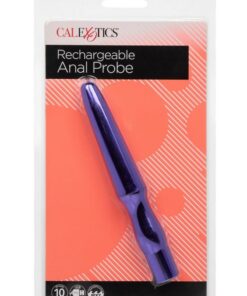 Anal Toys Rechargeable Silicone Anal Probe - Purple