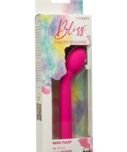 Bliss Liquid Silicone Mini Tulip Rechargeable G-Spot Vibrator - Pink